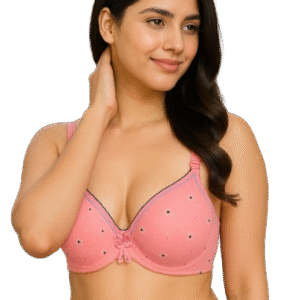 Soft Cotton Printed Everyday Bra with Star Pattern