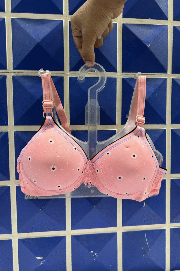 Soft Cotton Printed Everyday Bra with Star Pattern - Image 4
